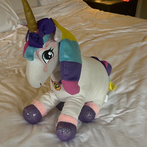 JoJo Siwa Sparkly Unicorn Plush with Pink and Purple Accents - Picture 1 of 2